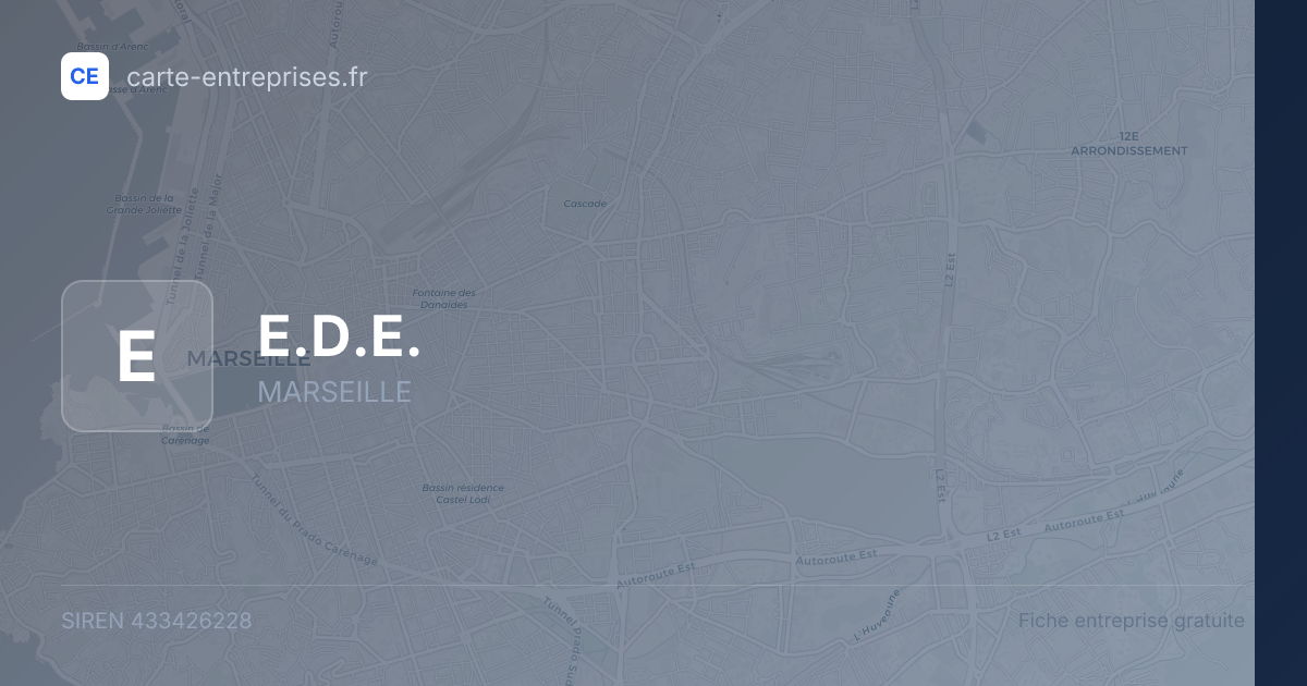 E.D.E. — 433426228 — fiche entreprise