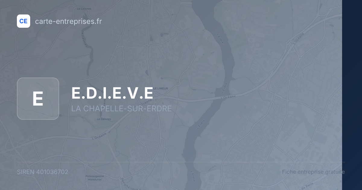 E.D.I.E.V.E — 401036702 — fiche entreprise