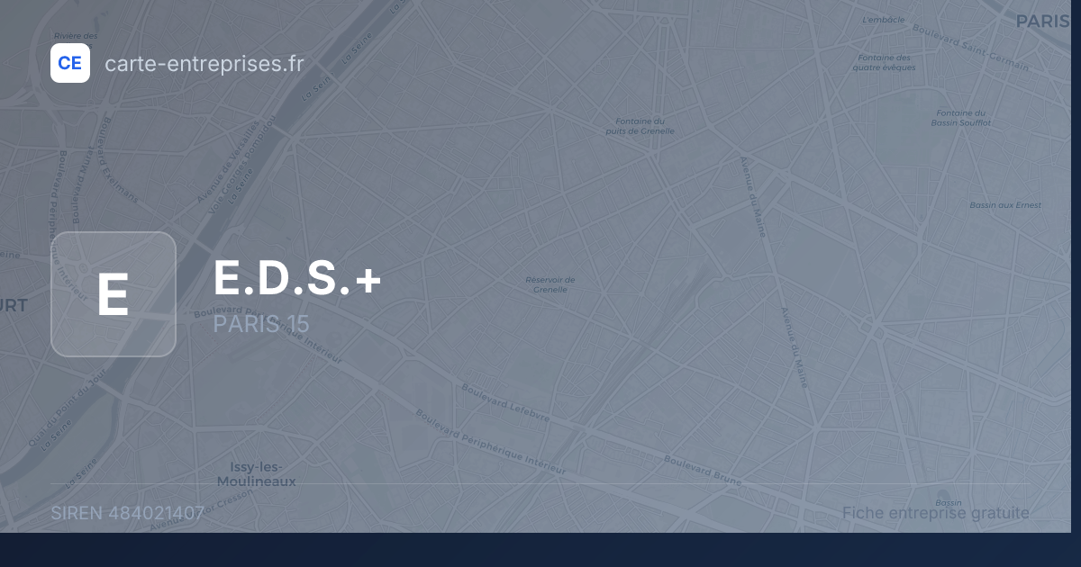 E.D.S.+ — 484021407 — fiche entreprise