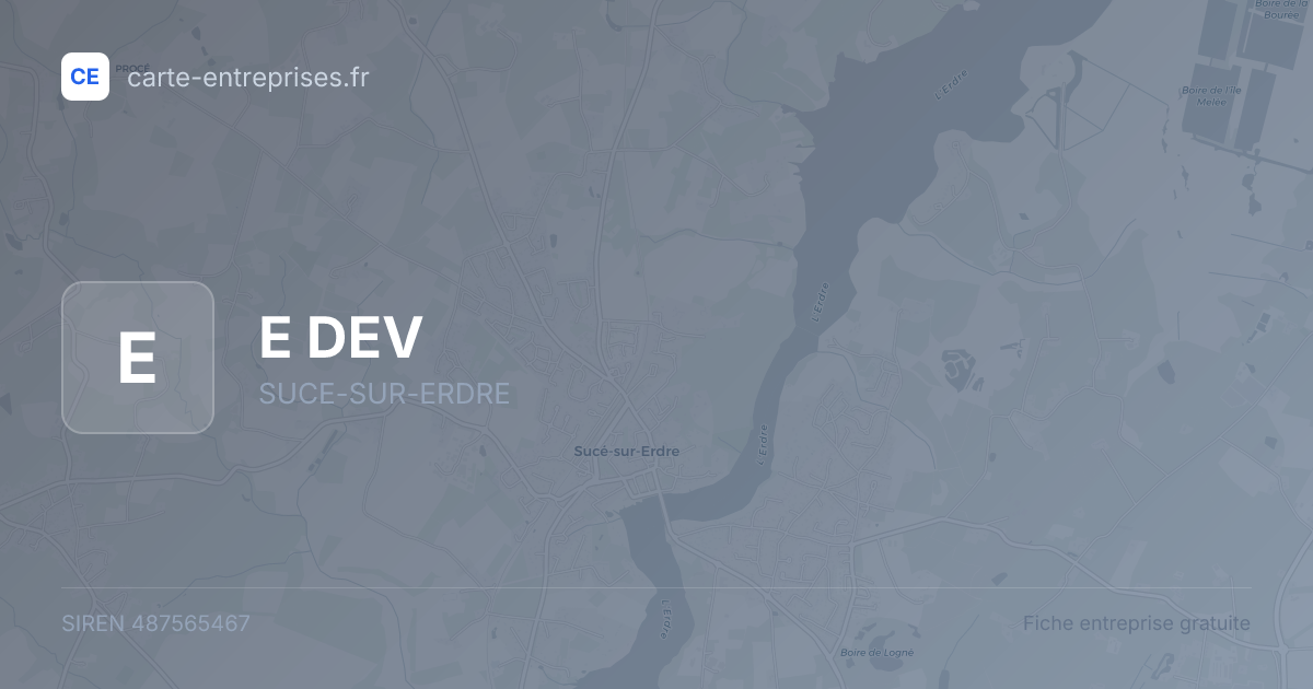 E DEV — 487565467 — fiche entreprise