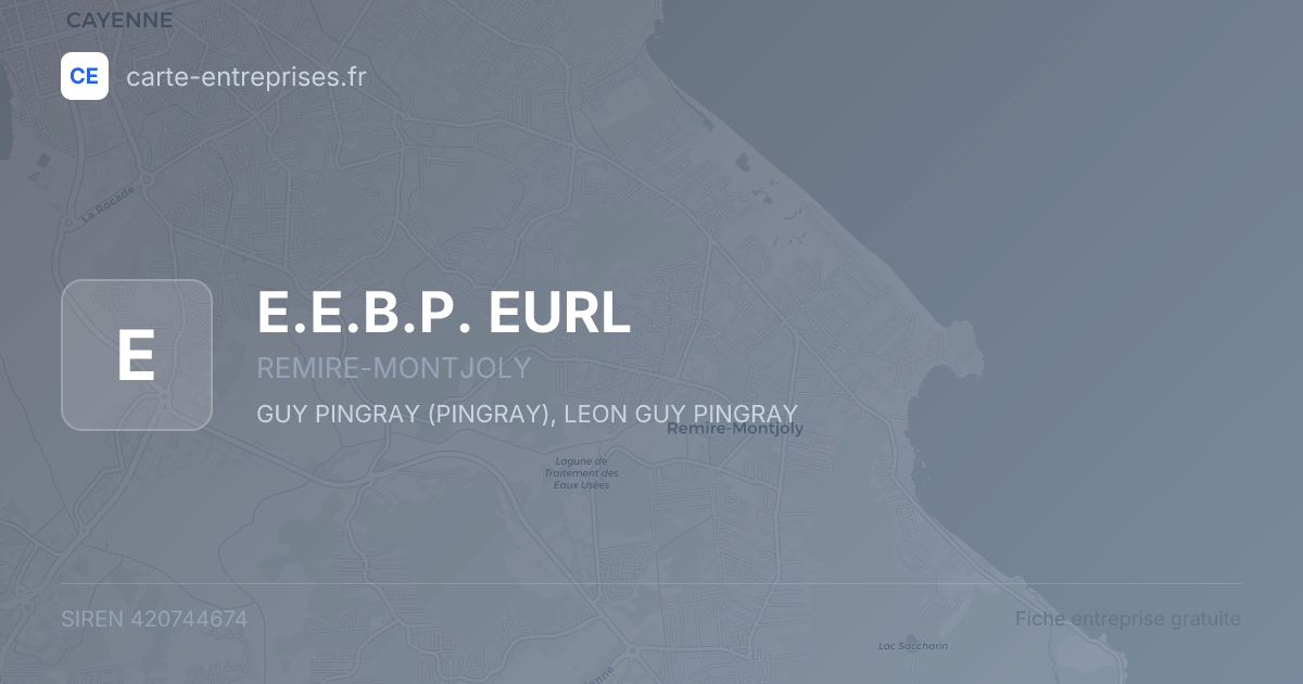 E.E.B.P. EURL — 420744674 — fiche entreprise