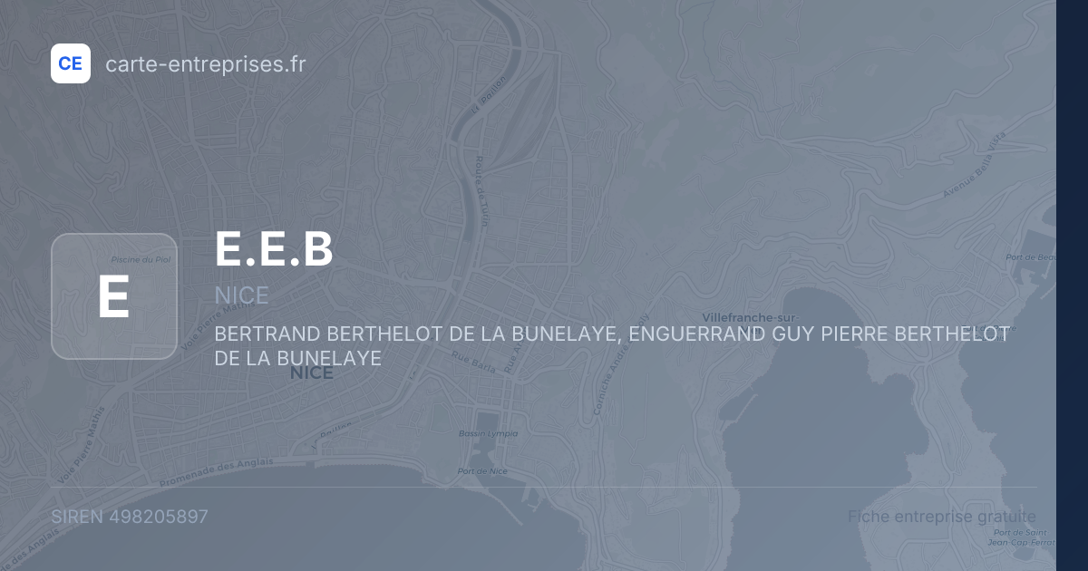 E.E.B — 498205897 — fiche entreprise