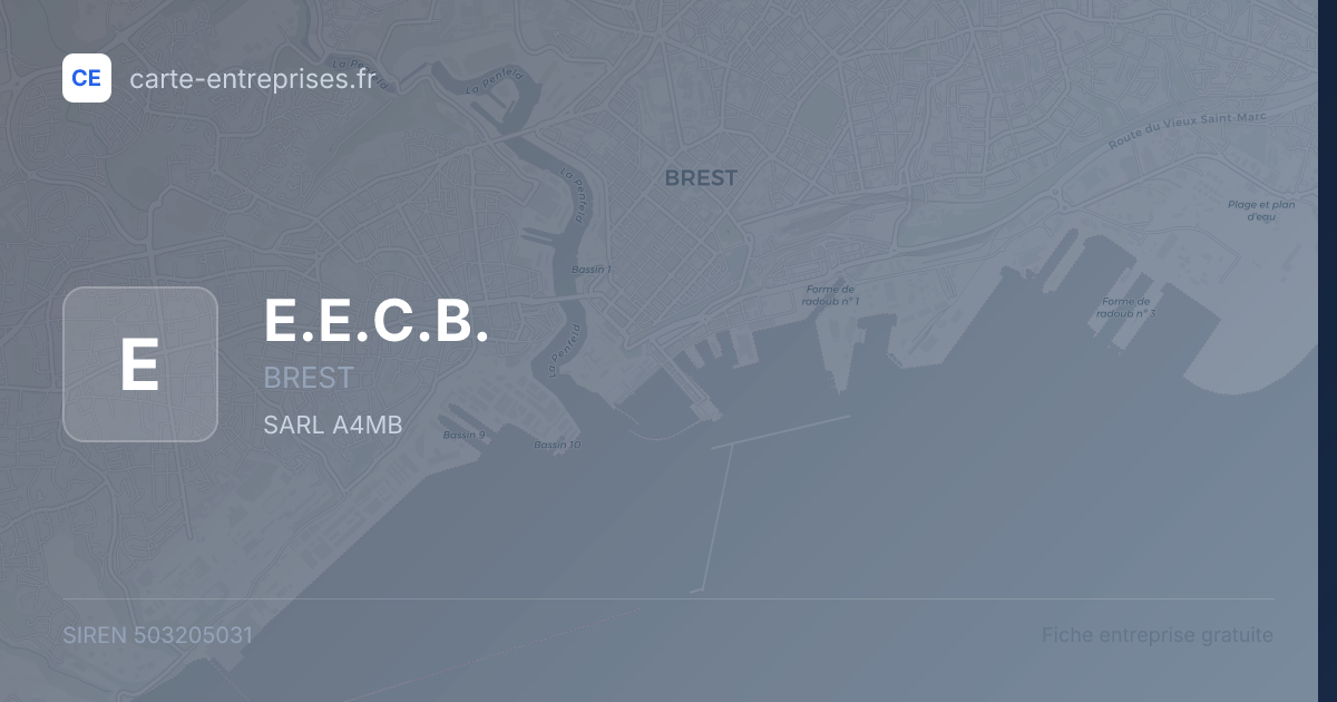 E.E.C.B. — 503205031 — fiche entreprise