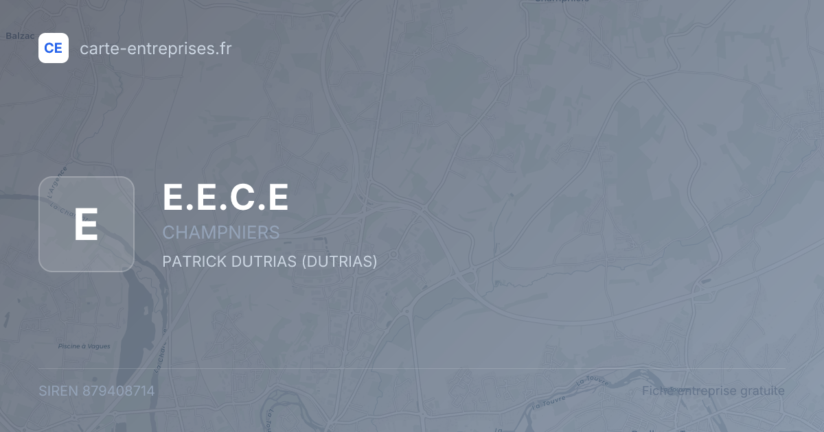 E.E.C.E — 879408714 — fiche entreprise
