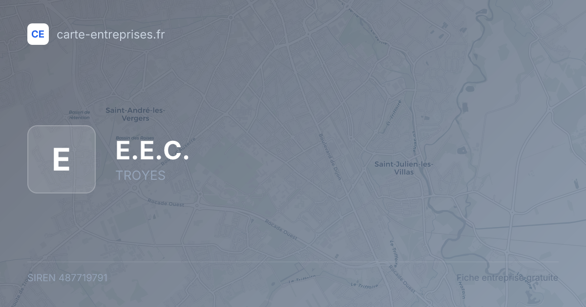 E.E.C. — 487719791 — fiche entreprise