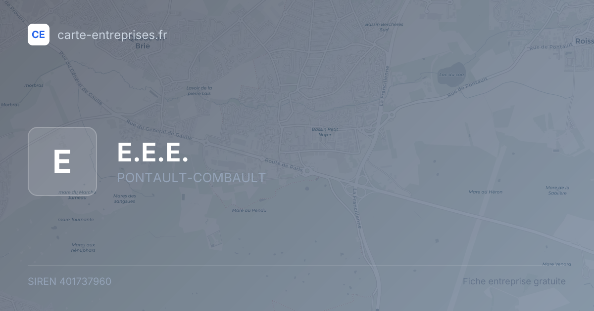 E.E.E. — 401737960 — fiche entreprise