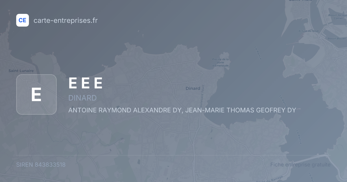 E E E — 843833518 — fiche entreprise