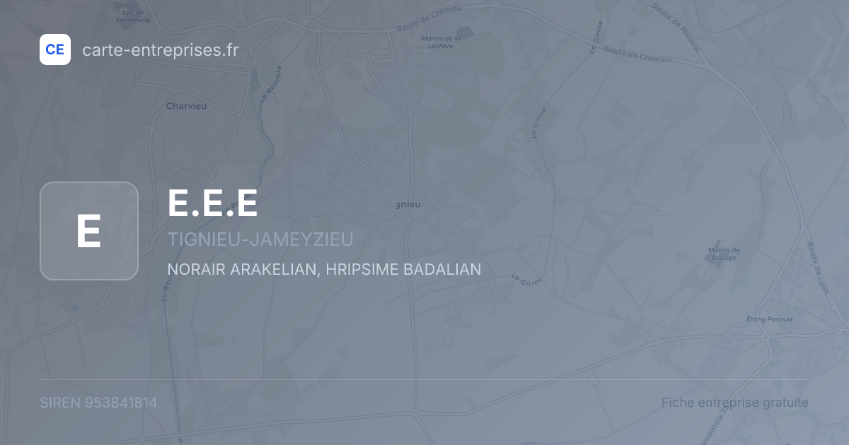 E.E.E — 953841814 — fiche entreprise