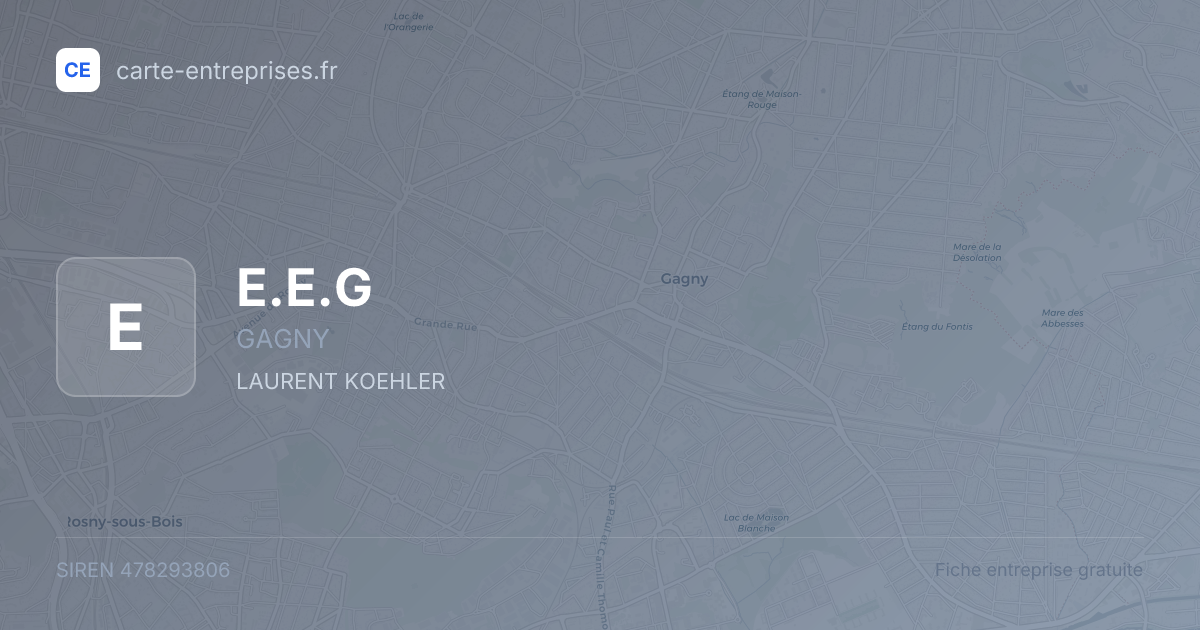 E.E.G — 478293806 — fiche entreprise
