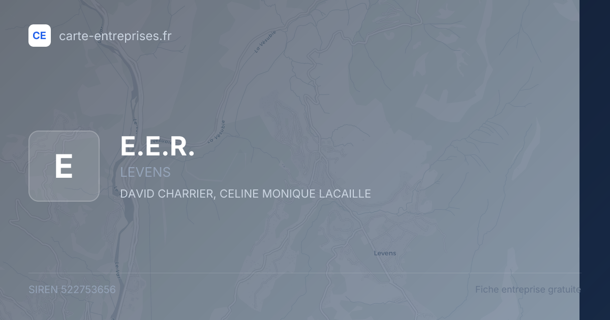 E.E.R. — 522753656 — fiche entreprise