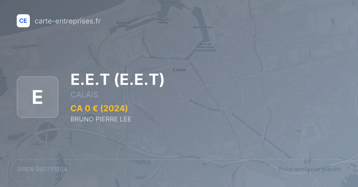 E.E.T — 980751804 — fiche entreprise