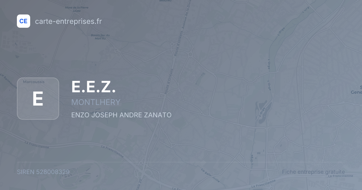 E.E.Z. — 528008329 — fiche entreprise
