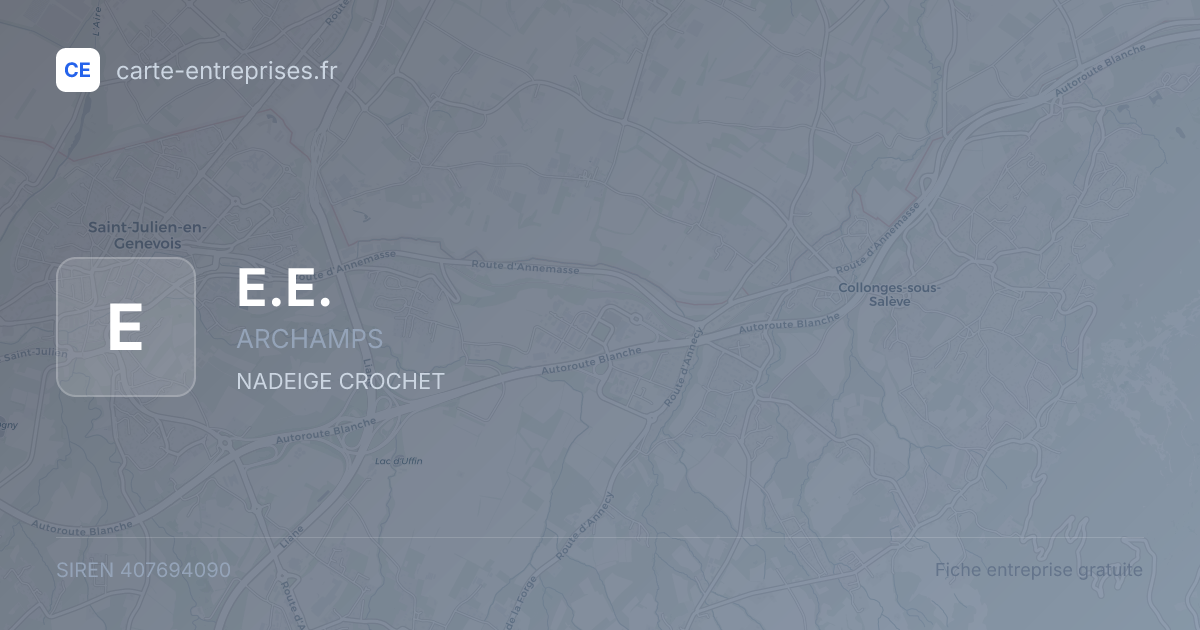 E.E. — 407694090 — fiche entreprise