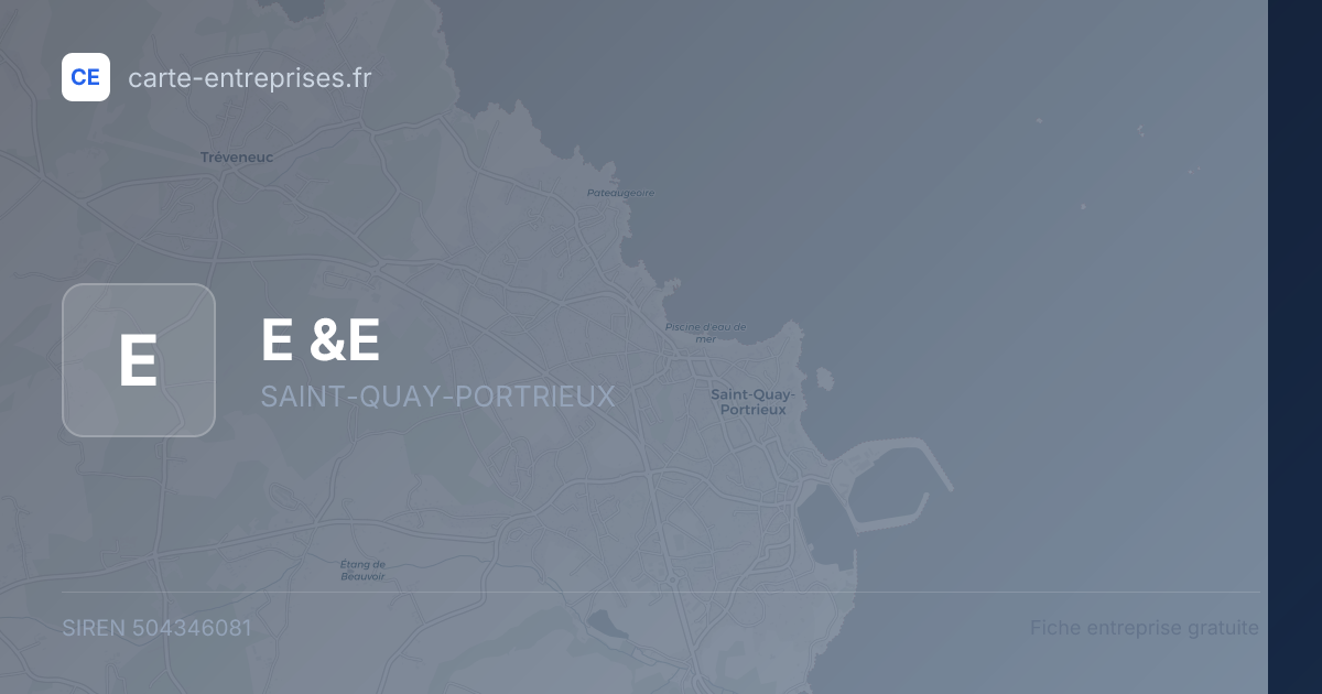 E &E — 504346081 — fiche entreprise