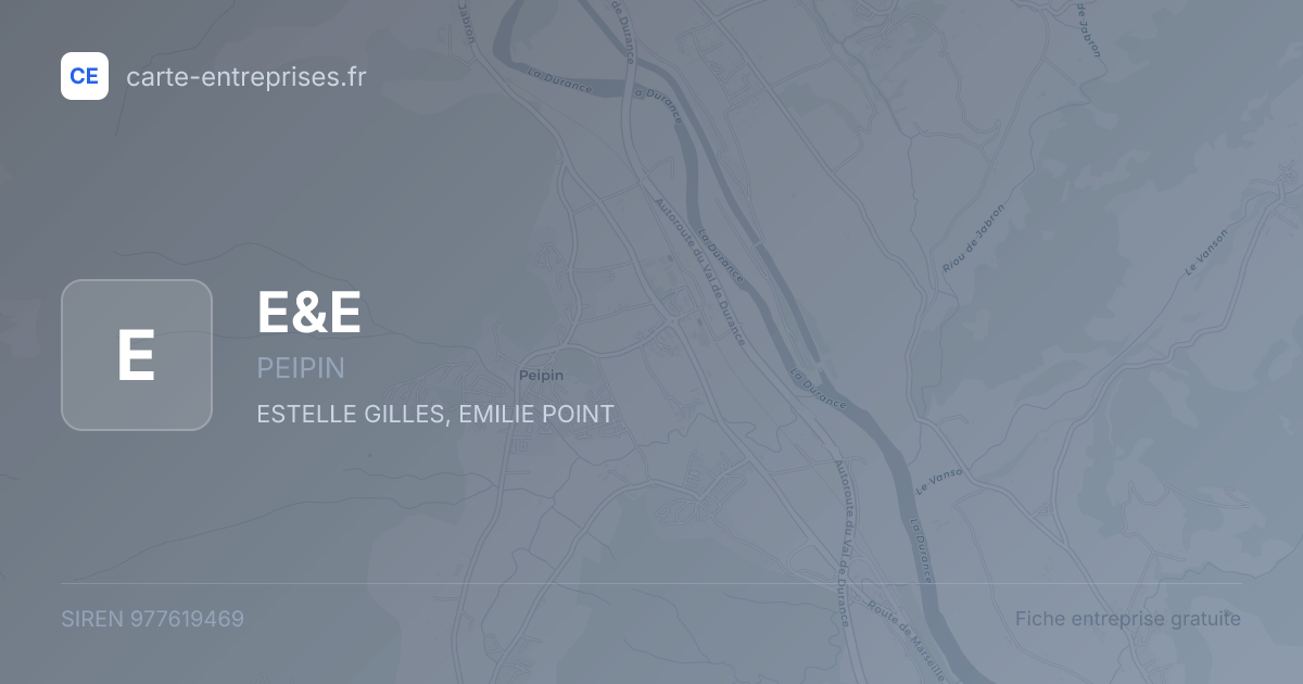 E&E — 977619469 — fiche entreprise