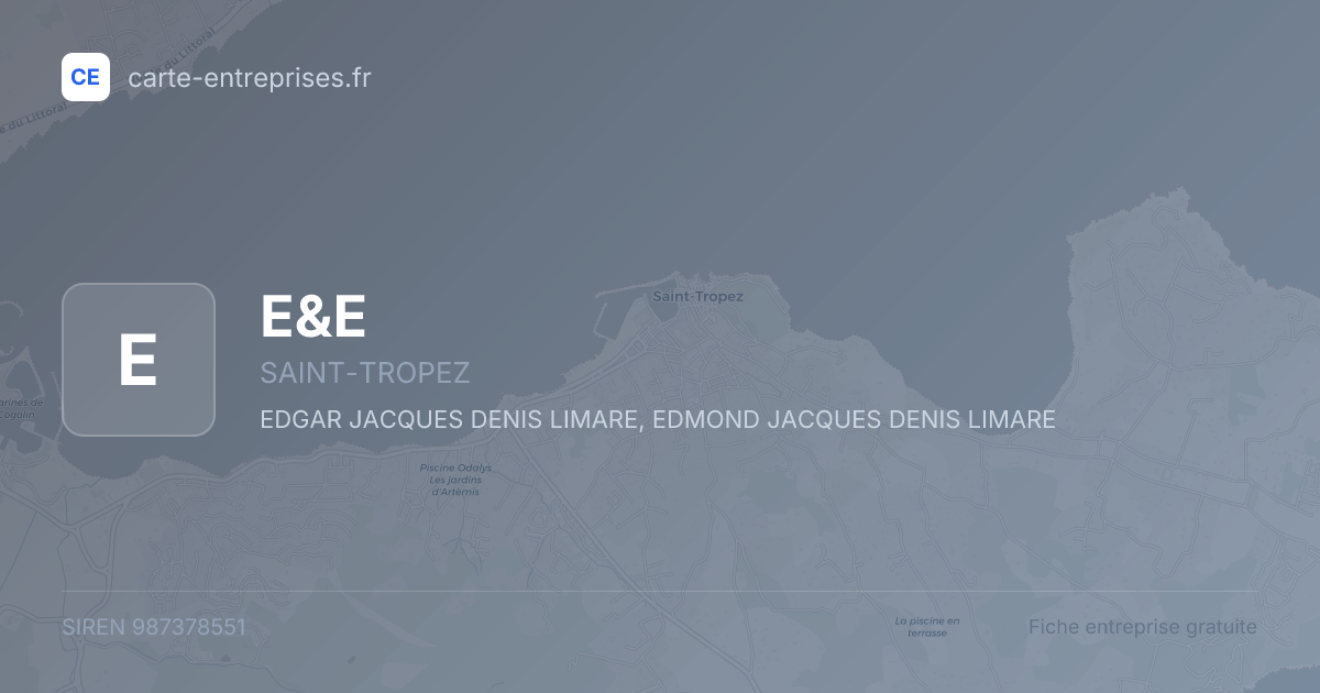 E&E — 987378551 — fiche entreprise