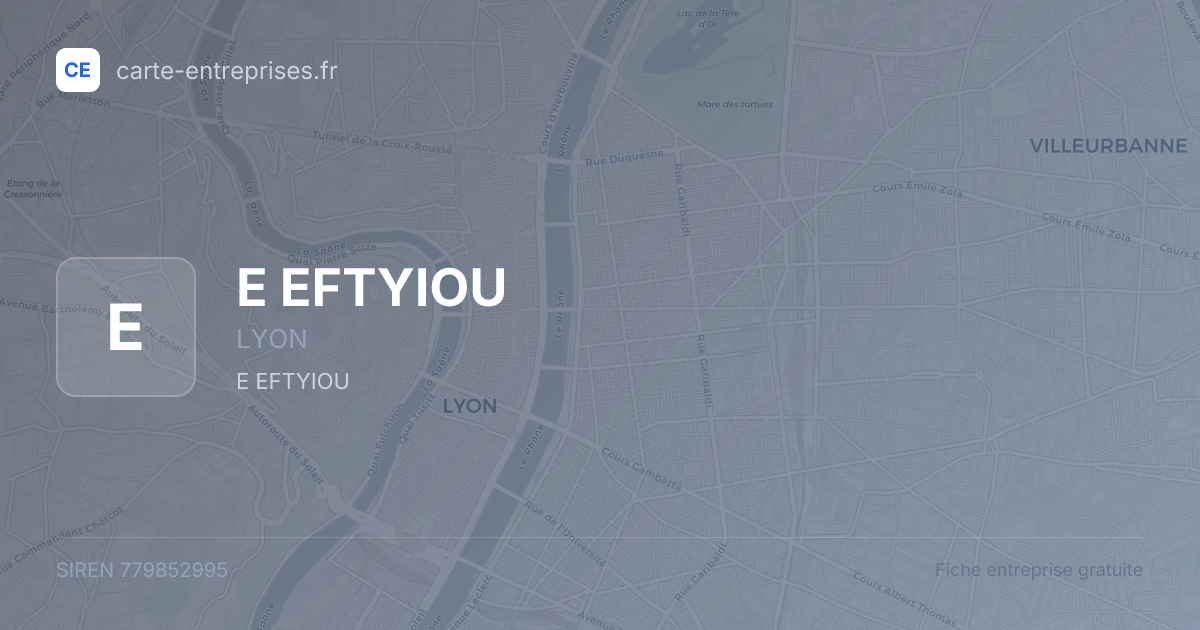 E EFTYIOU — 779852995 — fiche entreprise