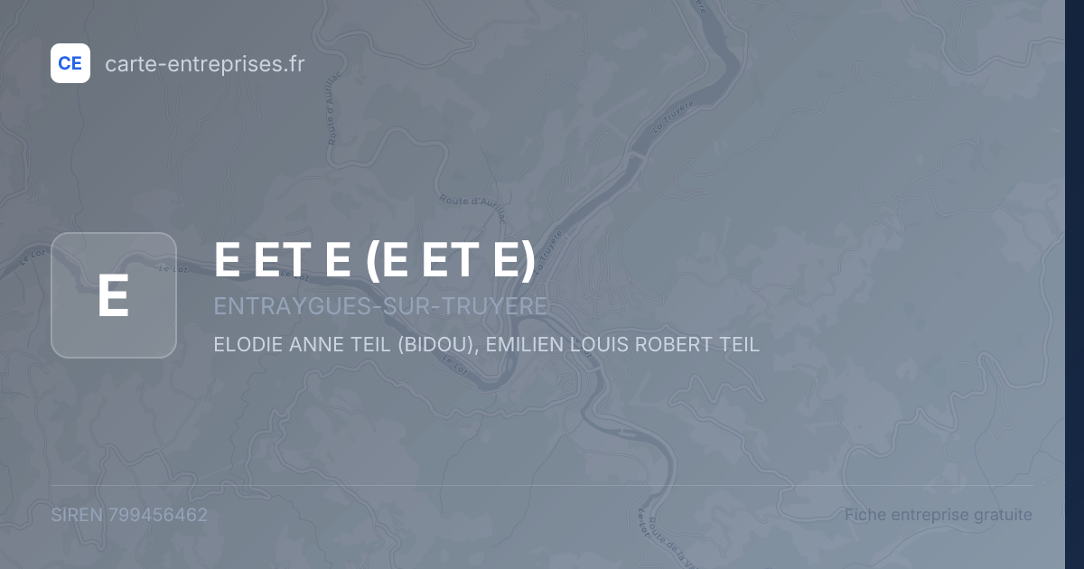 E ET E (E ET  E) — 799456462 — fiche entreprise
