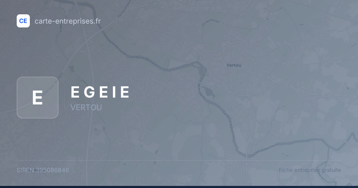 E G E I E — 395086846 — fiche entreprise