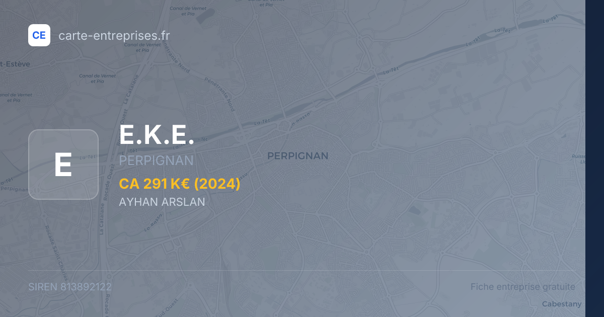 E.K.E. — 813892122 — fiche entreprise