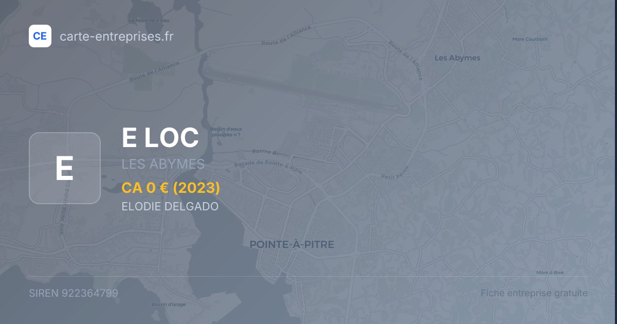 E LOC — 922364799 — fiche entreprise