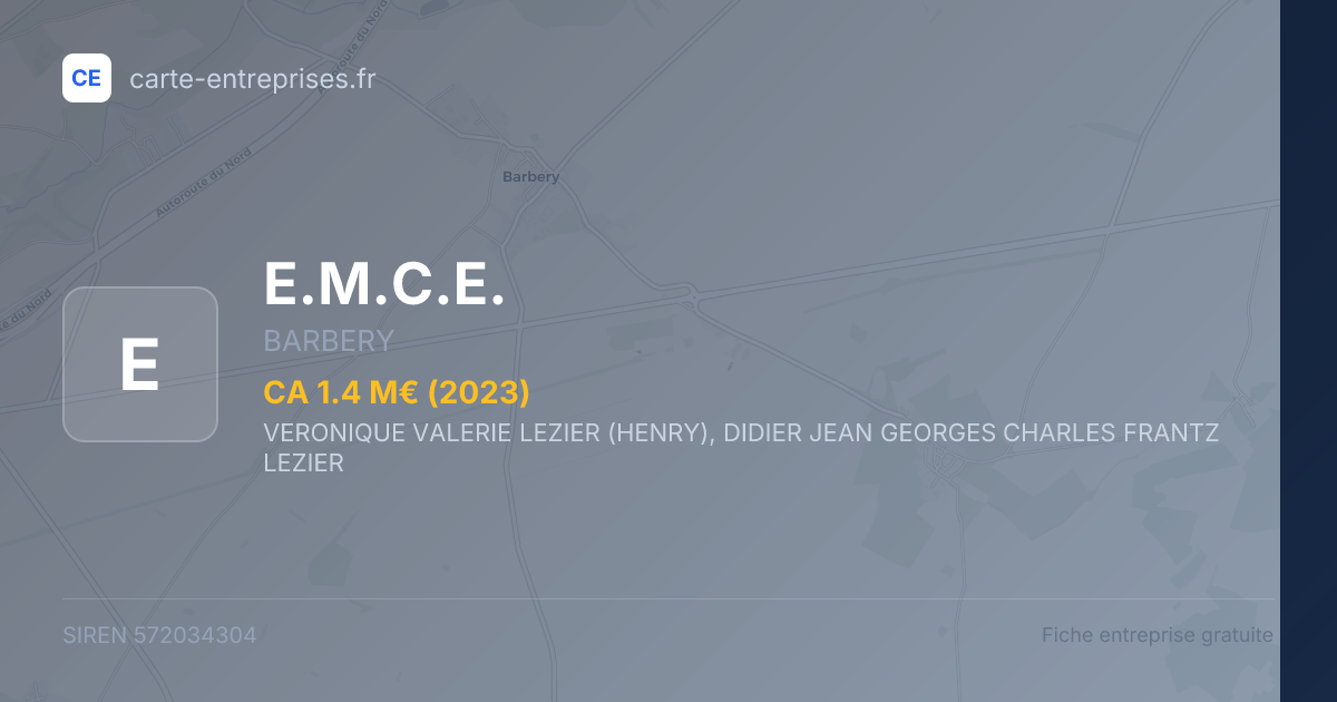 E.M.C.E. — 572034304 — fiche entreprise