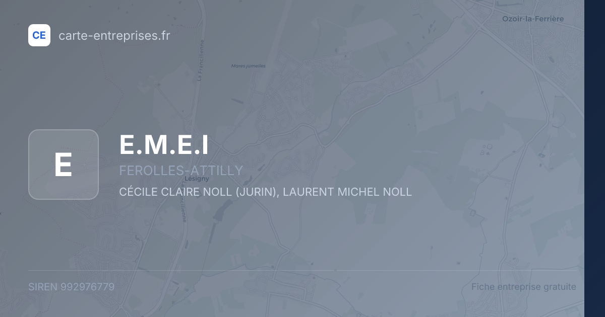 E.M.E.I — 992976779 — fiche entreprise