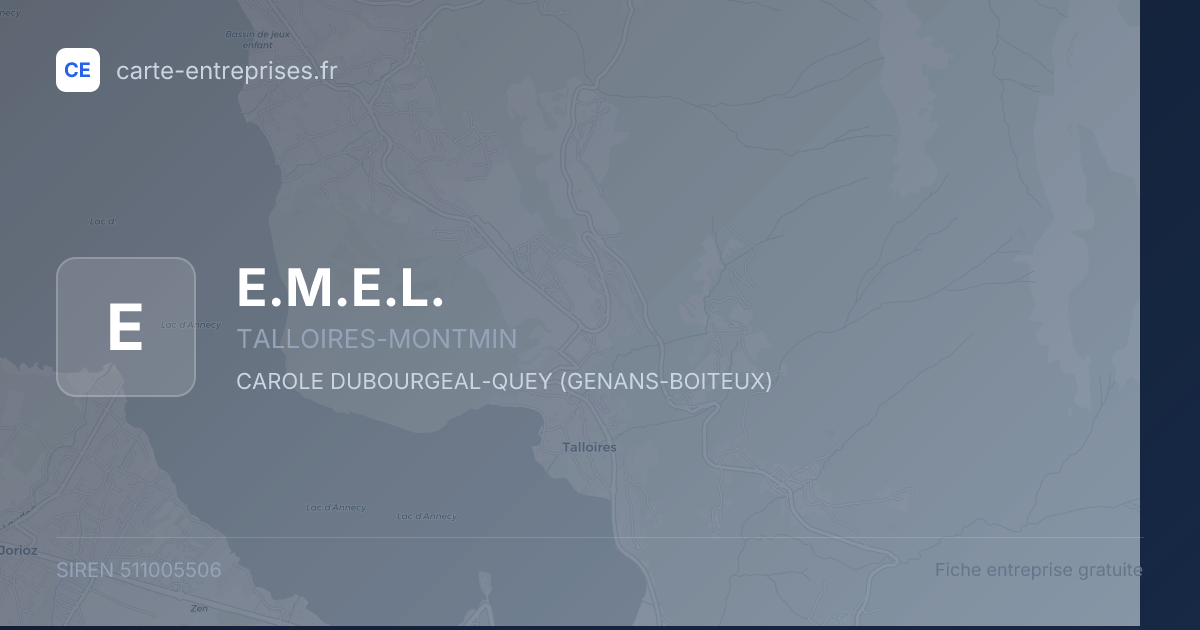 E.M.E.L. — 511005506 — fiche entreprise