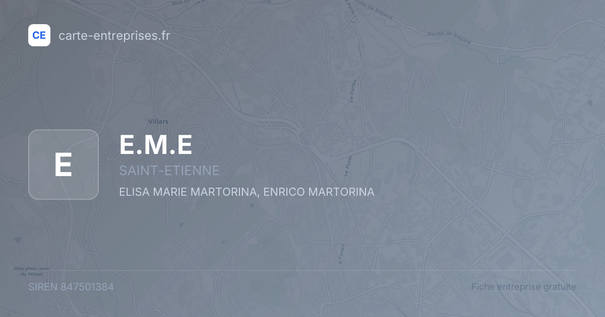 E.M.E — 847501384 — fiche entreprise