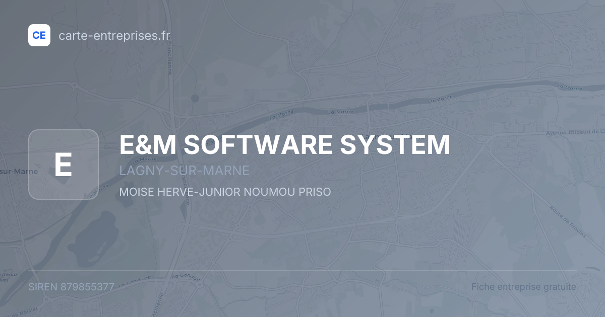 E&M SOFTWARE SYSTEM — 879855377 — fiche entreprise