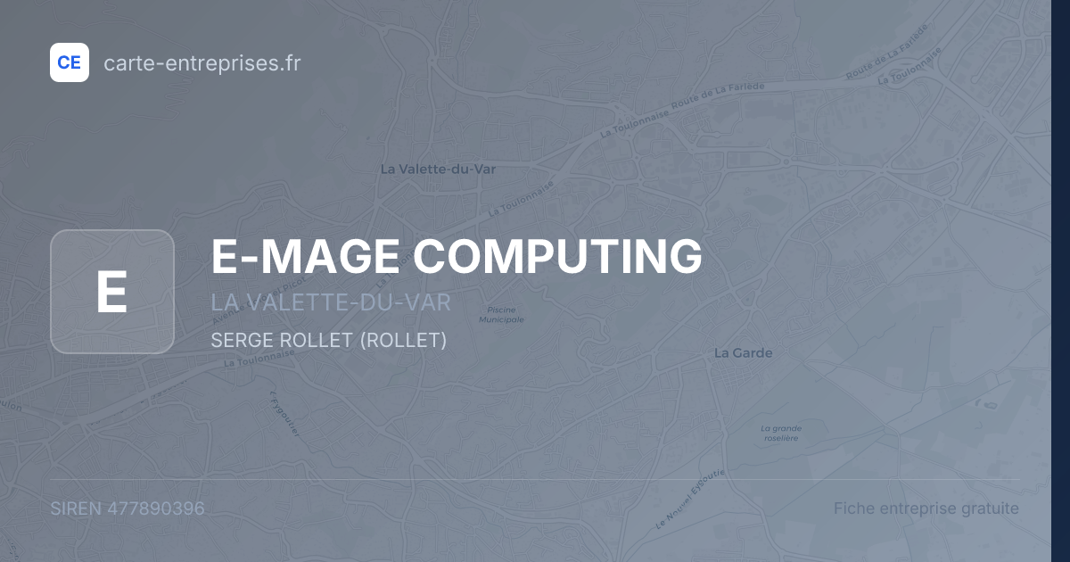 E-MAGE COMPUTING — 477890396 — fiche entreprise