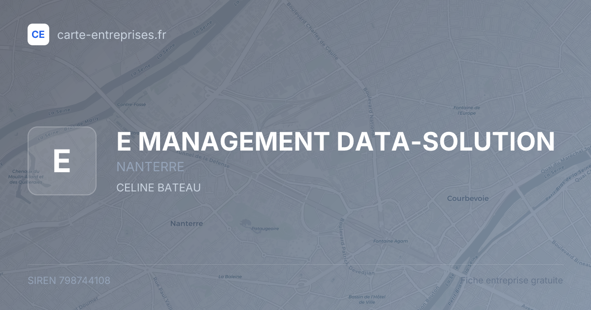 E MANAGEMENT DATA-SOLUTION — 798744108 — fiche entreprise