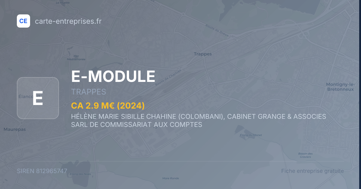 E-MODULE — 812965747 — fiche entreprise