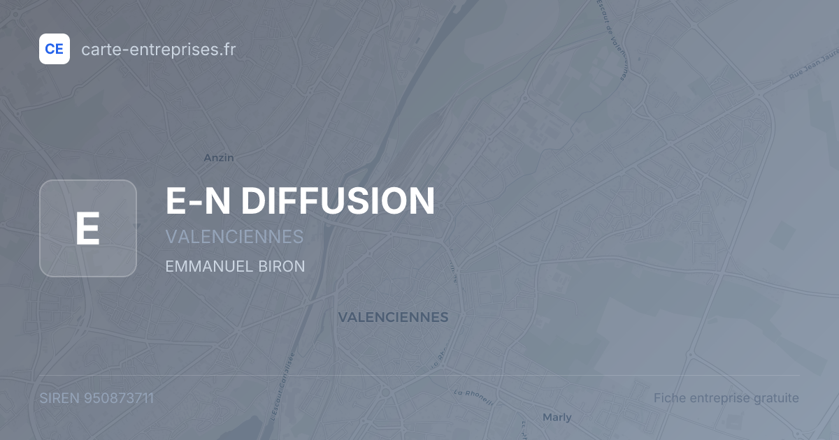 E-N DIFFUSION — 950873711 — fiche entreprise