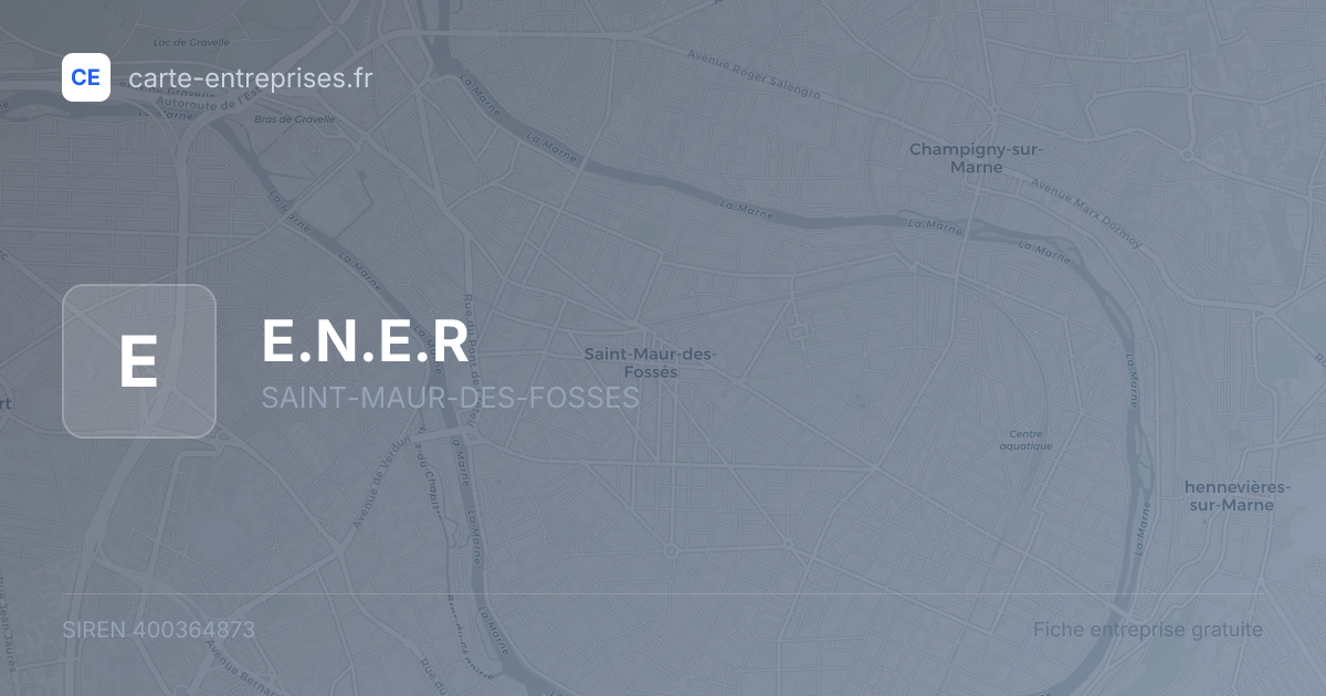 E.N.E.R — 400364873 — fiche entreprise