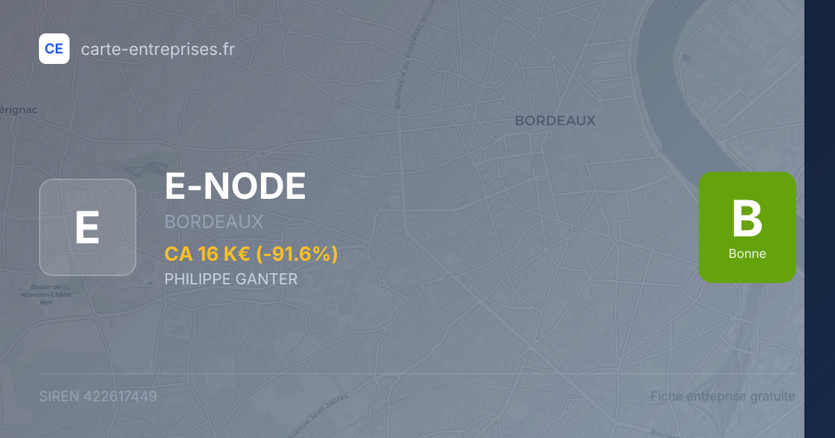 E-NODE — 422617449 — fiche entreprise