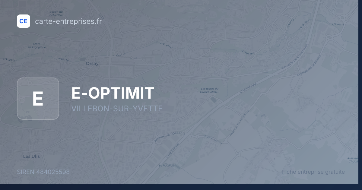 E-OPTIMIT — 484025598 — fiche entreprise
