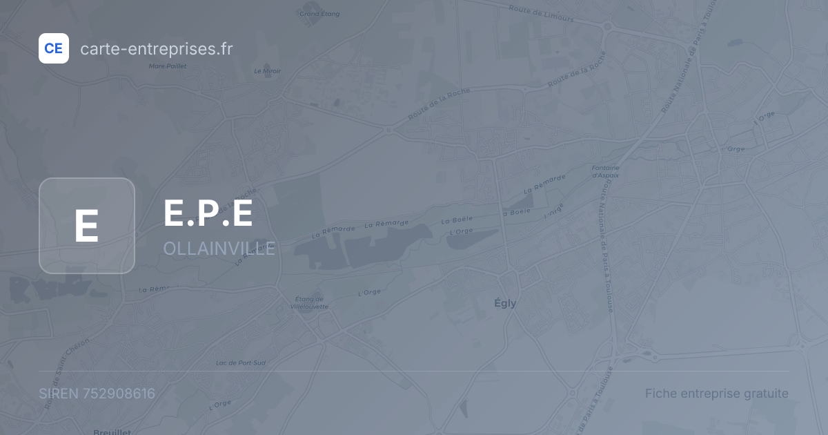 E.P.E — 752908616 — fiche entreprise