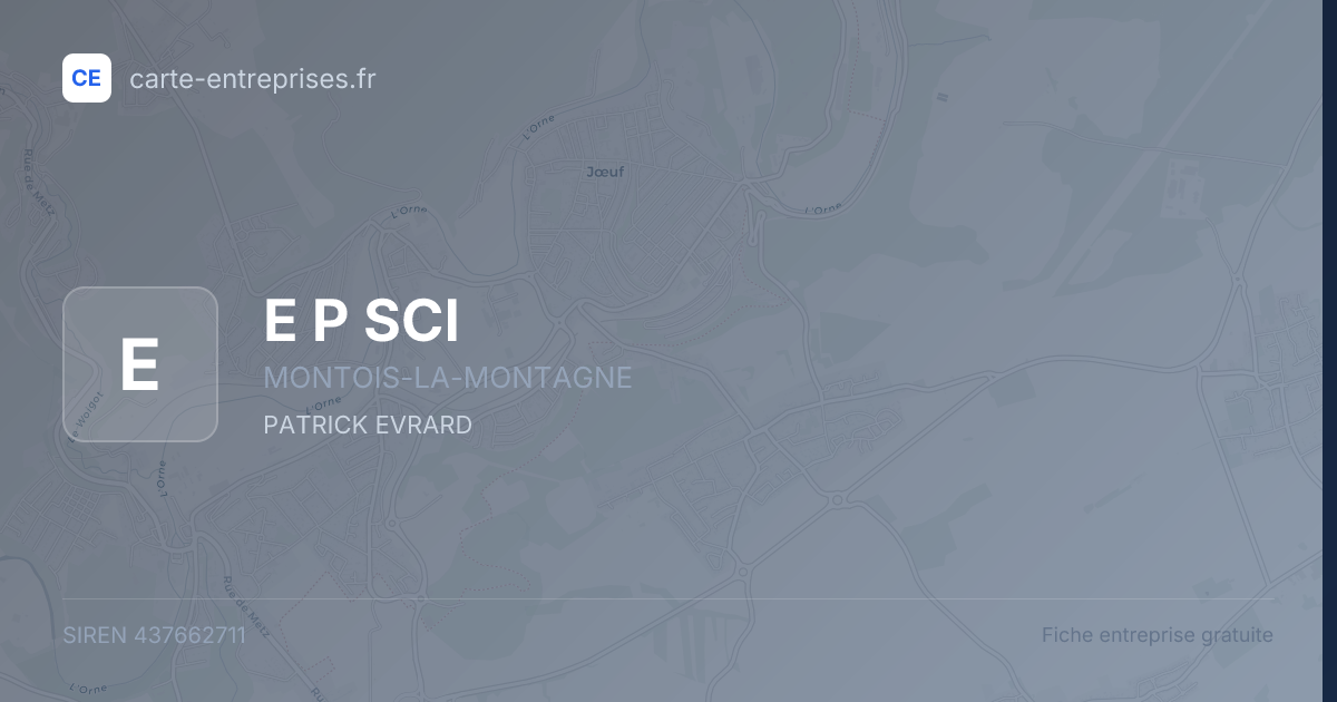 E P SCI — 437662711 — fiche entreprise