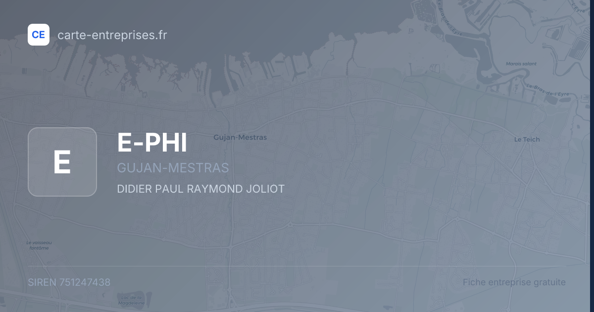 E-PHI — 751247438 — fiche entreprise