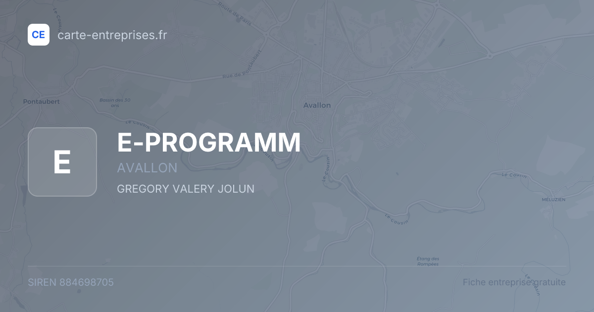 E-PROGRAMM — 884698705 — fiche entreprise
