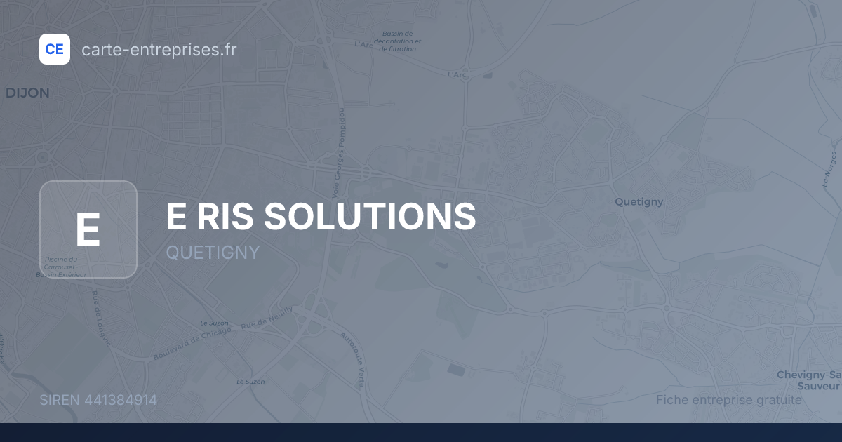 E RIS SOLUTIONS — 441384914 — fiche entreprise