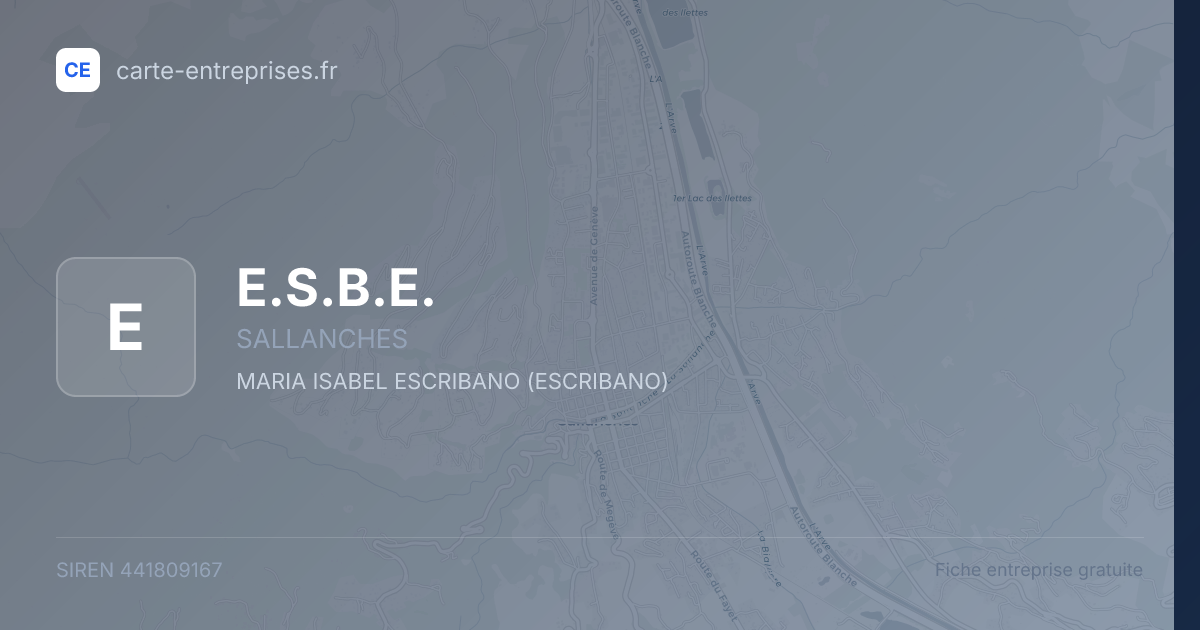 E.S.B.E. — 441809167 — fiche entreprise
