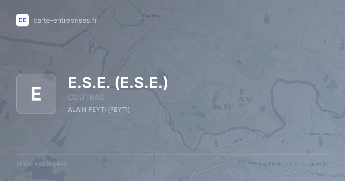 E.S.E. — 488608449 — fiche entreprise