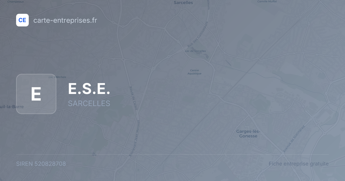 E.S.E. — 520828708 — fiche entreprise