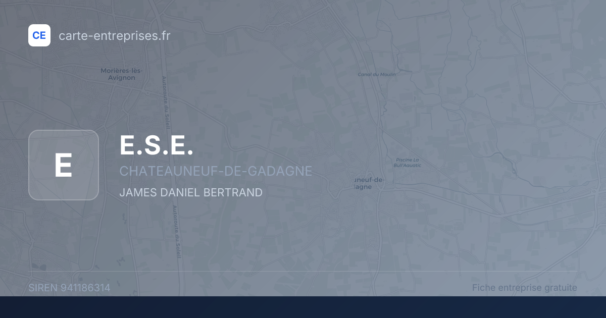 E.S.E. — 941186314 — fiche entreprise