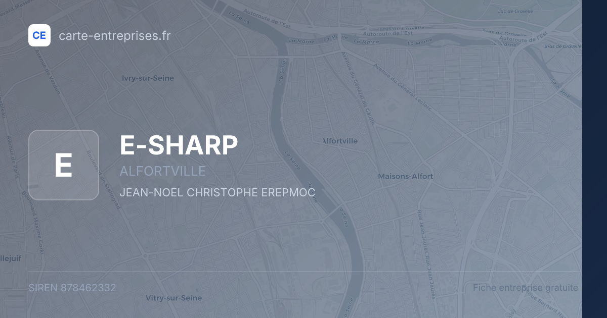 E-SHARP — 878462332 — fiche entreprise