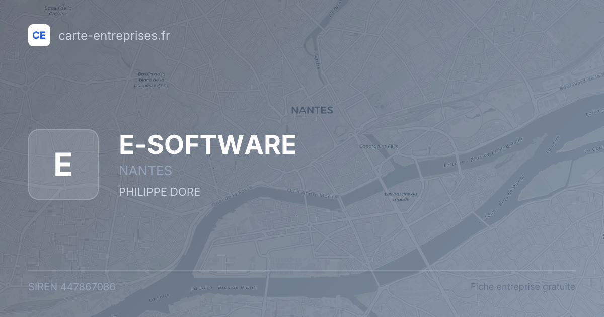 E-SOFTWARE — 447867086 — fiche entreprise