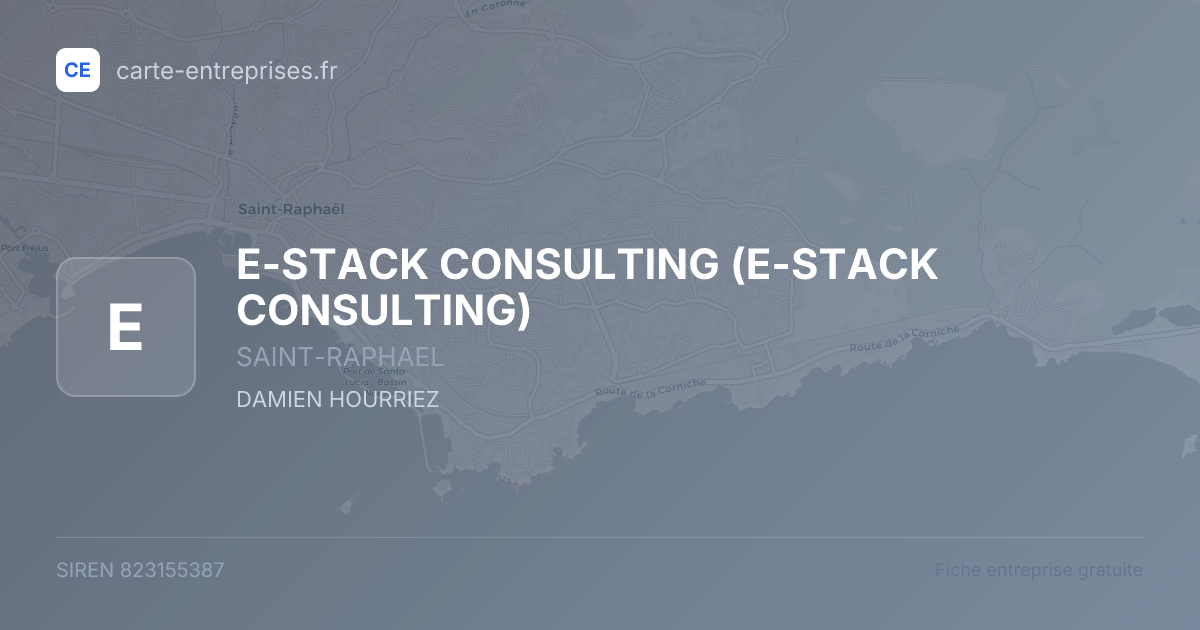 E-STACK CONSULTING — 823155387 — fiche entreprise