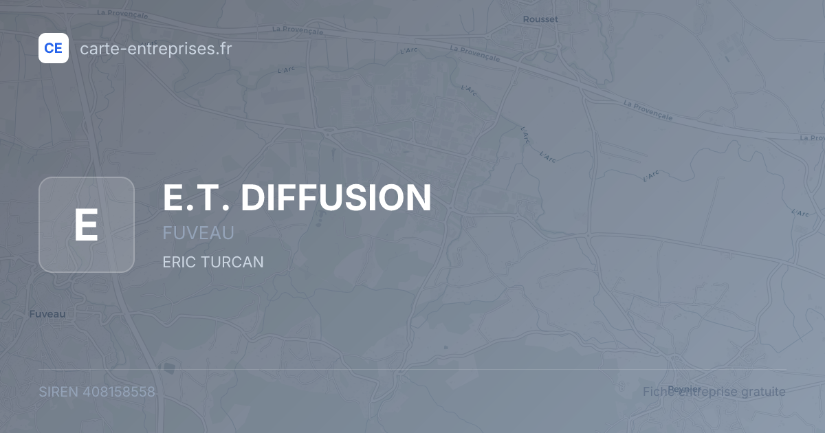 E.T. DIFFUSION — 408158558 — fiche entreprise